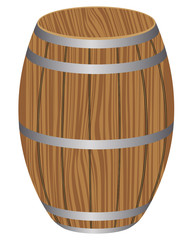 wooden barrel