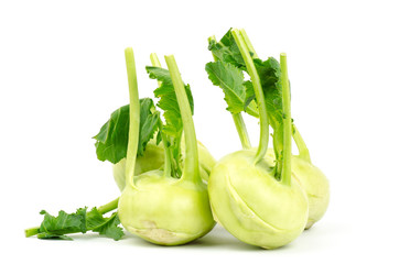 Fresh kohlrabi