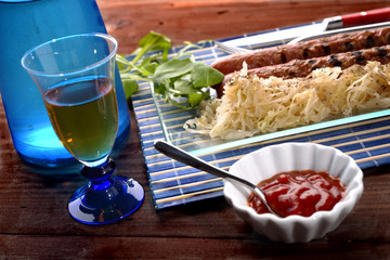 WURSTEL ROASTED WITH SAUERKRAUT