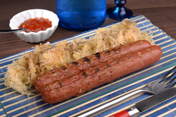 WURSTEL ROASTED WITH SAUERKRAUT