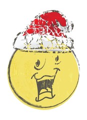 Christmas Cartoon face emotions