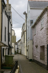 Fototapeta na wymiar old street at Looe, Cornwall