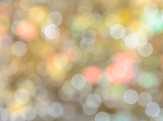 Abstract Christmas lights bokeh background