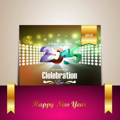 Happy New Year 2015 celebration concept