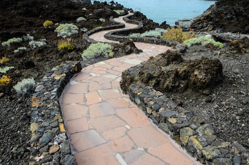 Red and Gray Paving Stones