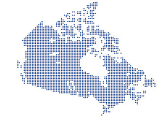 Fototapeta na wymiar Kanada - blaue Punkte