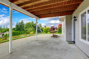 Concrete patio