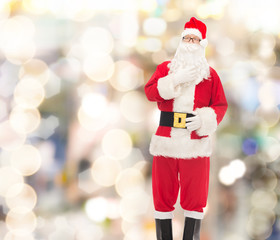 man in costume of santa claus