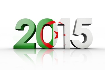 Composite image of algeria national flag