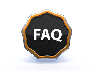 faq star icon on white background