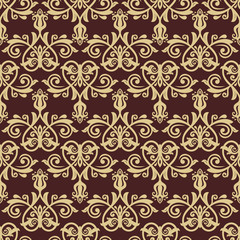 Damask Seamless Vector Pattern. Orient Background