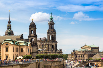 Fototapeta na wymiar Dresden in a beautiful summer day