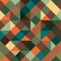 A retro style vector pattern background with grunge texture