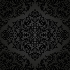Damask Seamless Vector Pattern. Orient Background