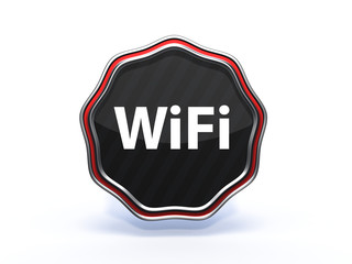 wifi star icon on white background