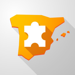 Spain icon with a puzzle piece