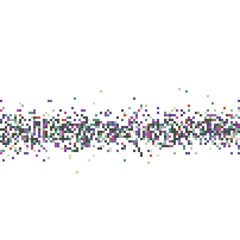 A pixel art pattern isolated over a white background