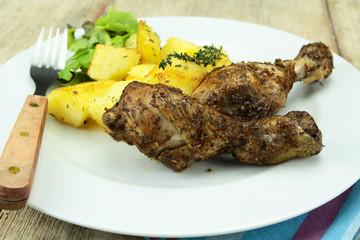 pilons de poulet au thym