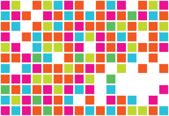 Vibrant pixel art pattern vector background