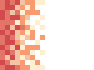 A pixel art vector background over white