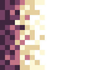A pixel art vector background over white