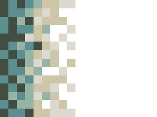 A green pixel art vector background over white