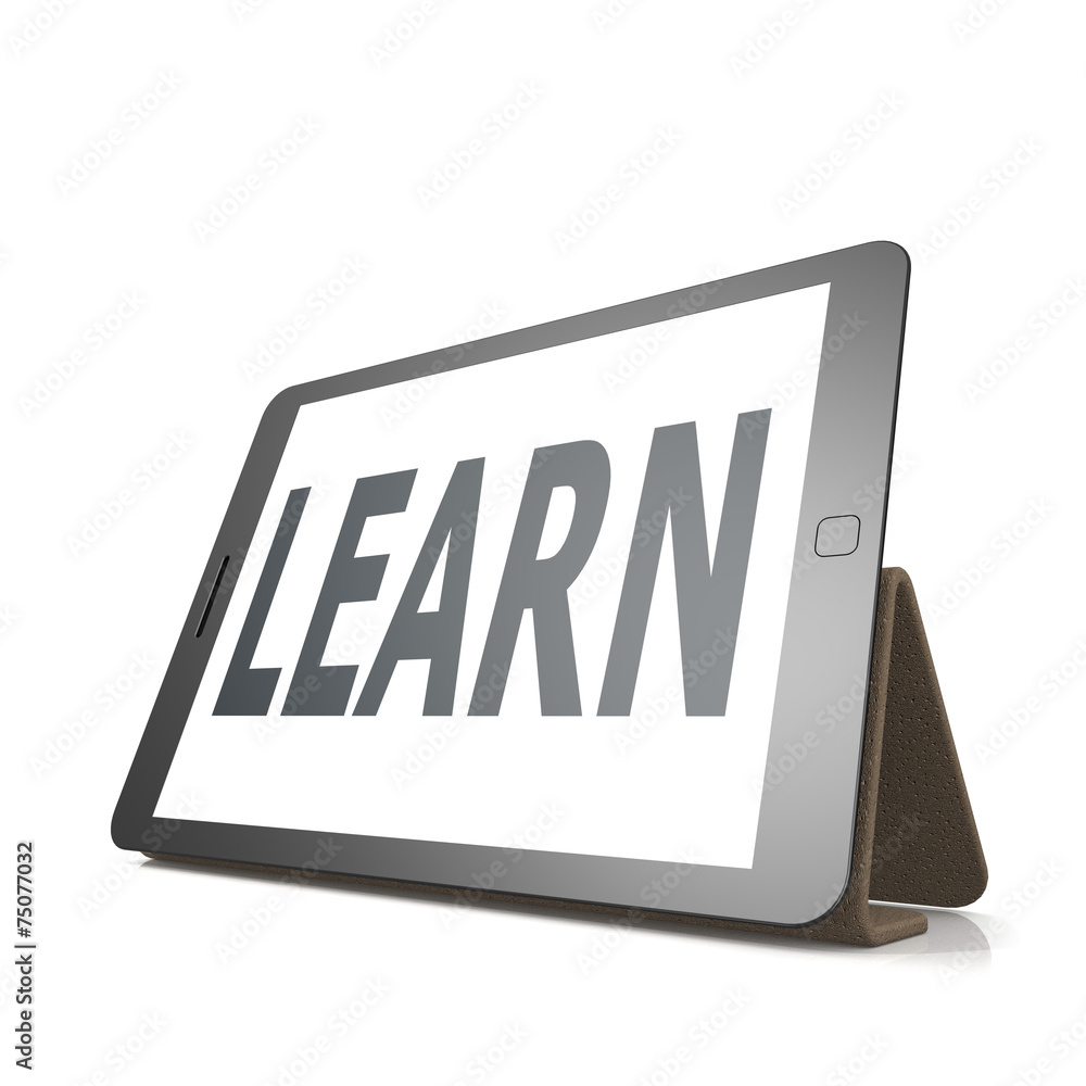 Poster Tablet with learn word