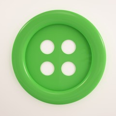 Sewing button 3d illustration