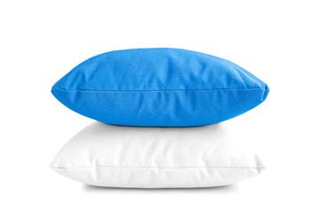 Pillows or cushions isolated on white background