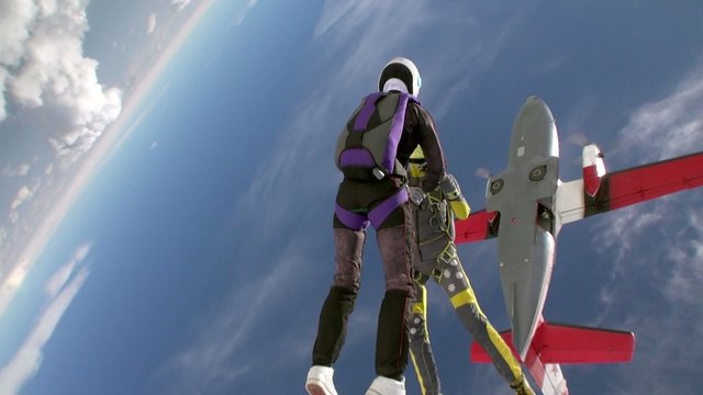 Skydiving video.