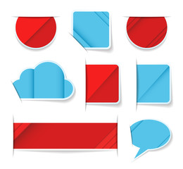 Modern labels and stickers. EPS10.