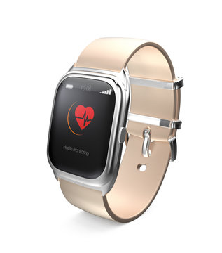 Smart watch display heart beat information on screen