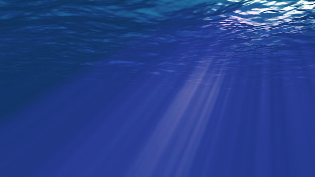 Underwater sunrays