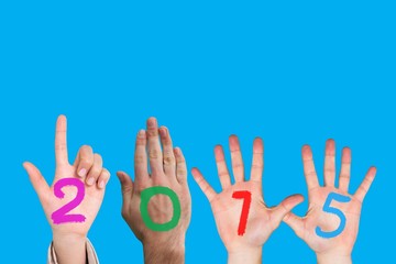 Composite image of hands