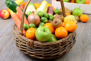 fruit and vegetable basket