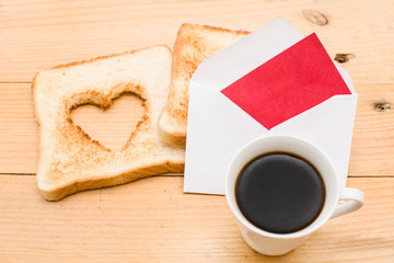Romantic breakfast