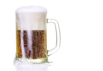Mug of beer foam