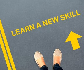 Composite image of casually dressed womans feet