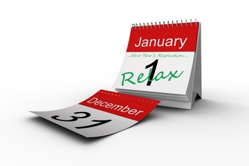 Composite image of new years resolution