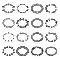 Mega set of 16 the most popular ethnic greek ellipse frames