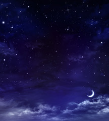 Naklejka na ściany i meble beautiful background, nightly sky