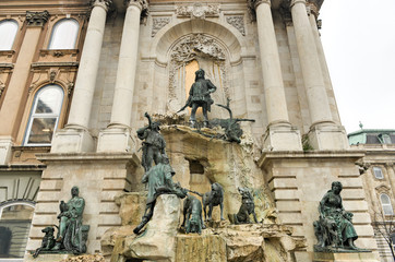 Fototapeta na wymiar Matthias Fountain - Budapest, Hungary
