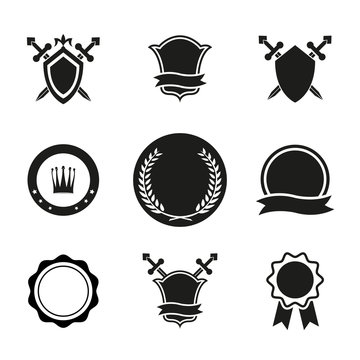 Vector Shields  Crowns and Emblems