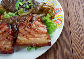 Calf liver and bacon