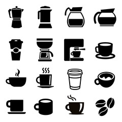 Naklejka premium Coffee Icons