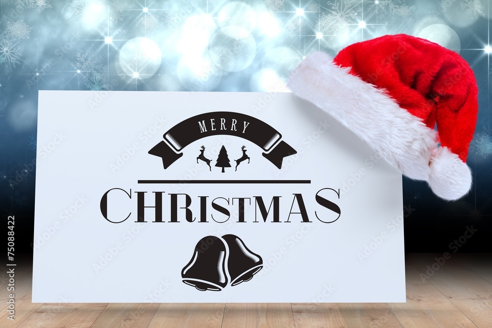 Poster composite image of christmas message