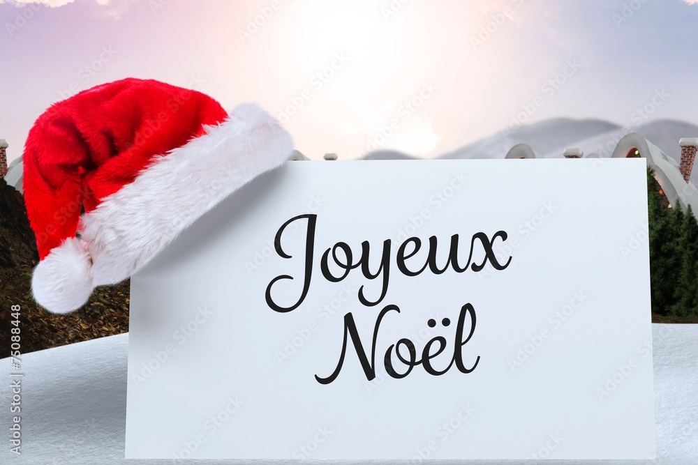 Aufkleber composite image of joyeux noel