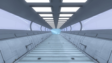 Futuristic SCIFI corridor