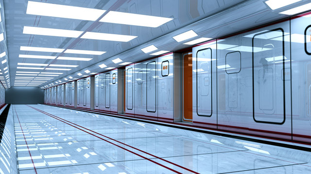 Futuristic SCIFI corridor