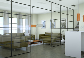 Fototapeta na wymiar modern Appartment Interior Design